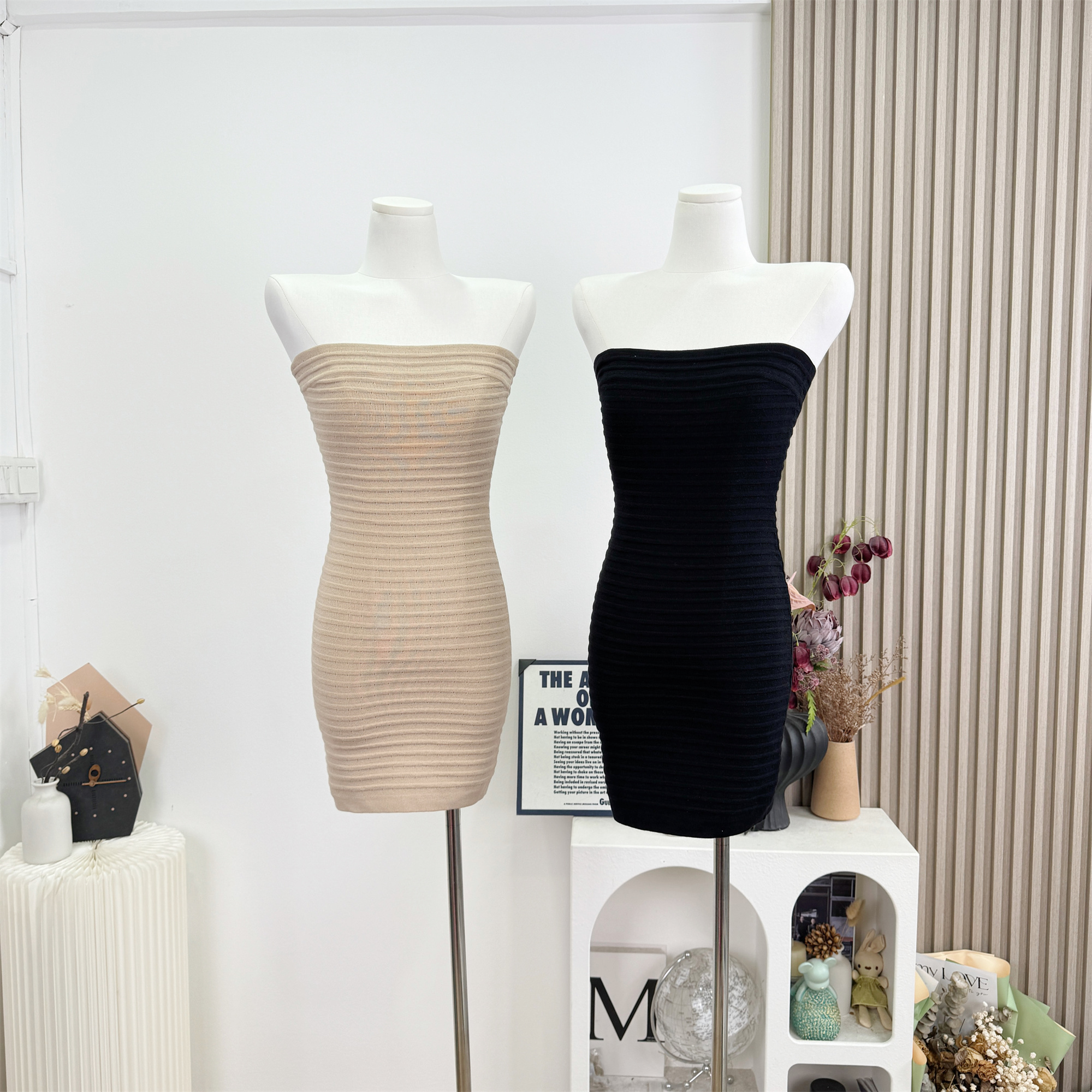 Textured Bodycon Tube Dress Sexy Muse Style - Image 5
