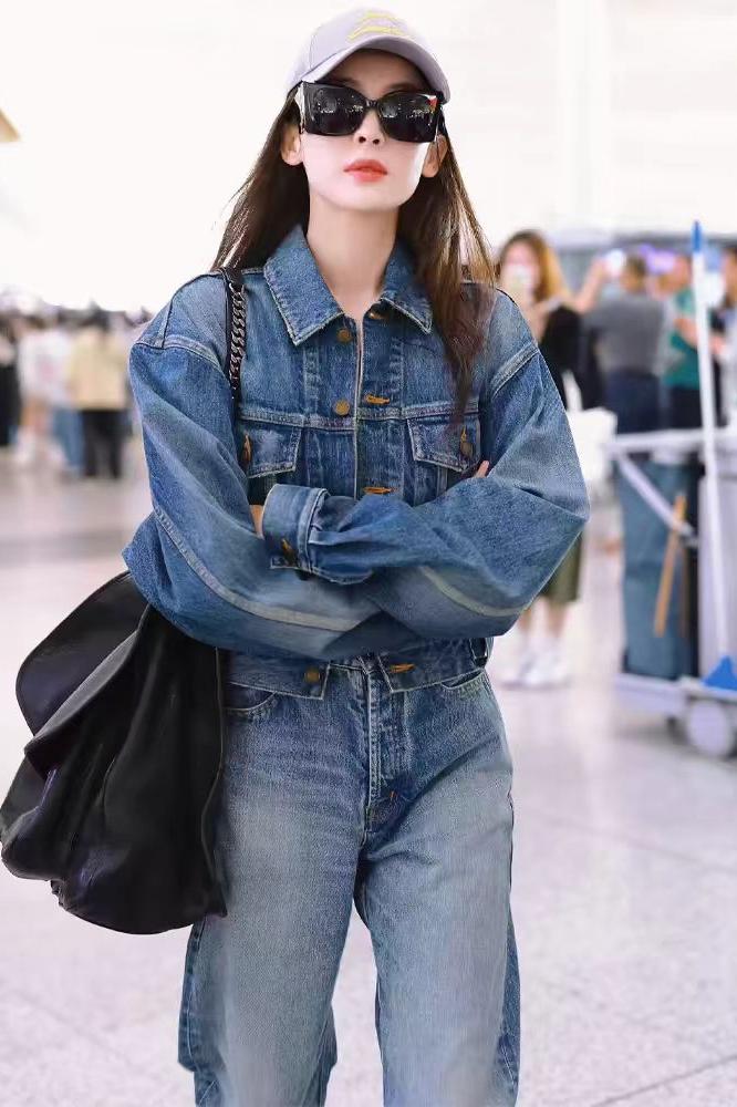 Women’s Retro Loose Casual Denim Jacket Button Front