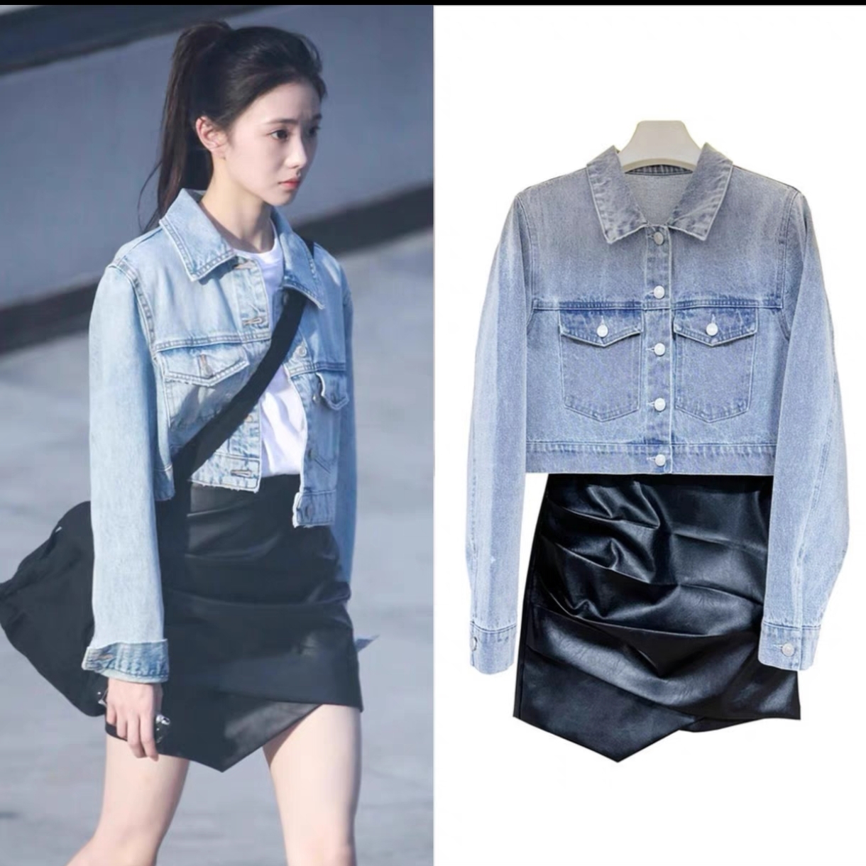 Women's Retro Loose Denim Short Jacket Button Front - Image 2